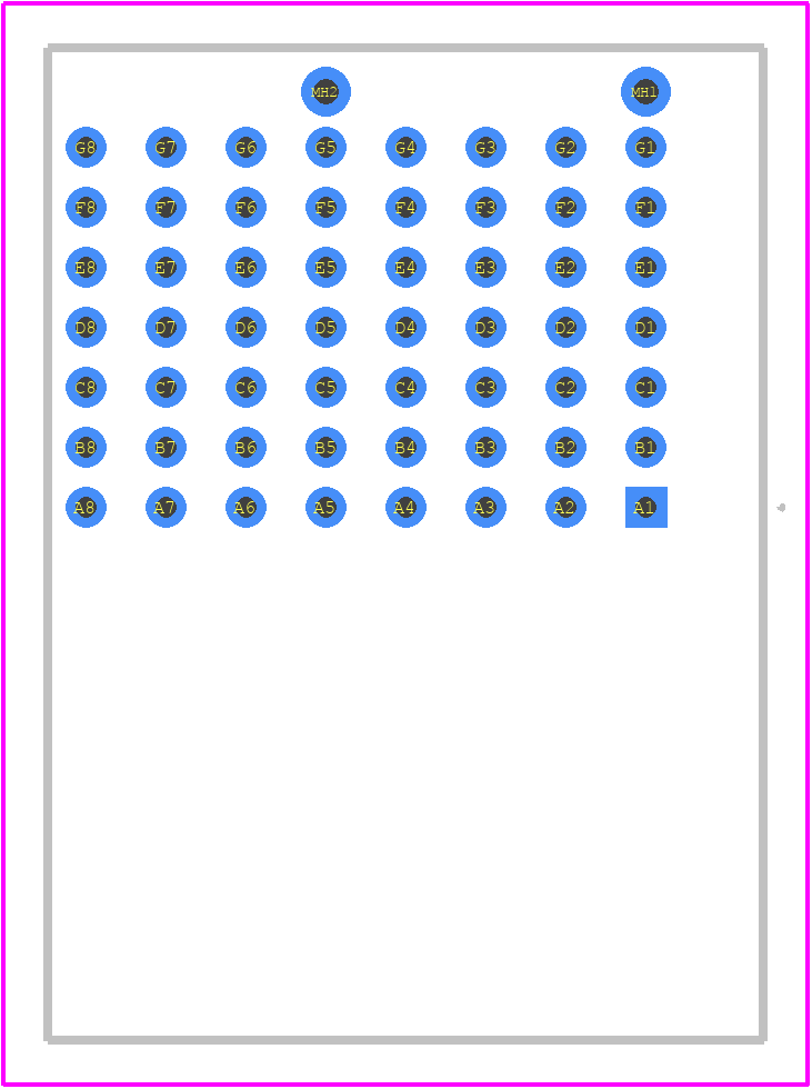 RVPX-P08VC1 - Amphenol PCB footprint - Other - Other - RVPX-P08VC1-2