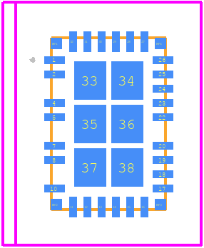 LT8650SPJV#WTRPBF - Analog Devices PCB footprint - Other - Other - 32-Lead LQFN (6mm x 4mm x 0.94mm w/ EP)