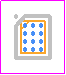 LTC3336ACBZ-1-R7 - Analog Devices PCB footprint - BGA - BGA - (CB-12-15)