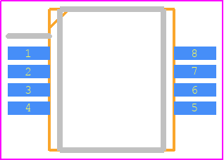 LM393LVPWR - Texas Instruments PCB footprint - Small Outline Packages - Small Outline Packages - PW(R-PDSO-G14)