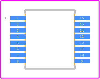 MAX3221EEAE/GG8 - Analog Devices PCB footprint - Other - Other - MAX3221EEAE/GG8