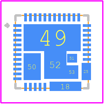 NCP81568MNTXG - onsemi PCB footprint - Other - Other - PQFN48 6x6, 0.4P CASE 483BT ISSUE E