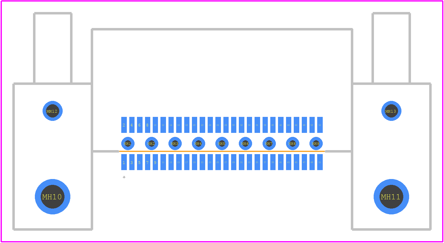 QMS-026-01-H-D-RA-MG - SAMTEC PCB footprint - Other - Other - QMS-026-01-H-D-RA-MG-1