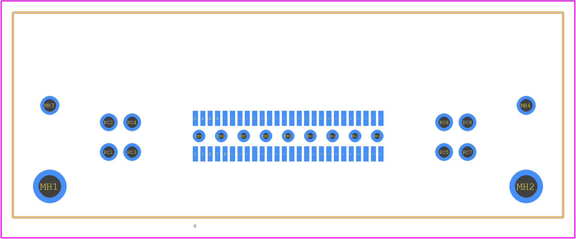QMS-026-01-SL-D-RA-PC4 - SAMTEC PCB footprint - Other - Other - QMS-026-01-SL-D-RA-PC4-2