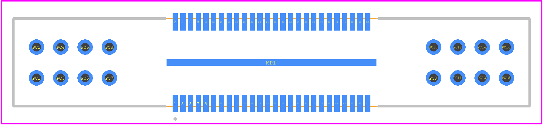 QMS-026-06.75-L-D-PC8 - SAMTEC PCB footprint - Other - Other - QMS-026-06.75-L-D-PC8-3