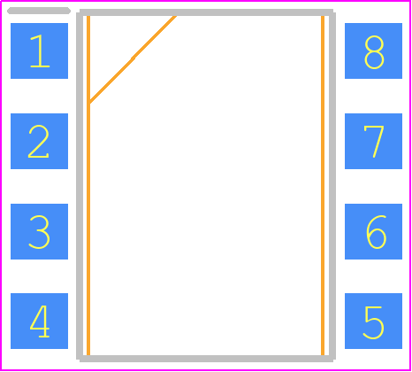 SFH6136-X009T - Vishay PCB footprint - Small Outline Packages - Small Outline Packages - SMD-8_2