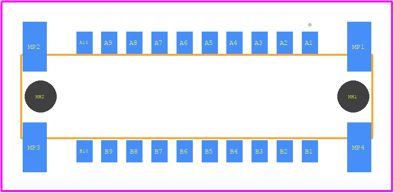 354056-E - TE Connectivity PCB footprint - Other - Other - 354056-E-2