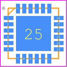 CY3-223+ - Mini-Circuits PCB footprint - Quad Flat No-Lead - Quad Flat No-Lead - DG1847_2023