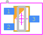 SI1302DL-T1-E3 - Vishay PCB footprint - SOT23 (3-Pin) - SOT23 (3-Pin) - SC-70(3LEADS) (old)