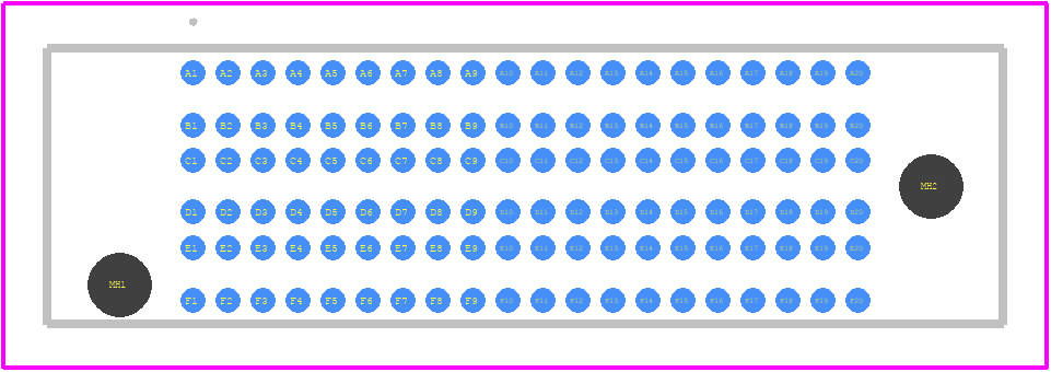 SEAF8-20-05.0-S-06-3 - SAMTEC PCB footprint - Other - Other - SEAF8-20-05.0-S-06-3-1