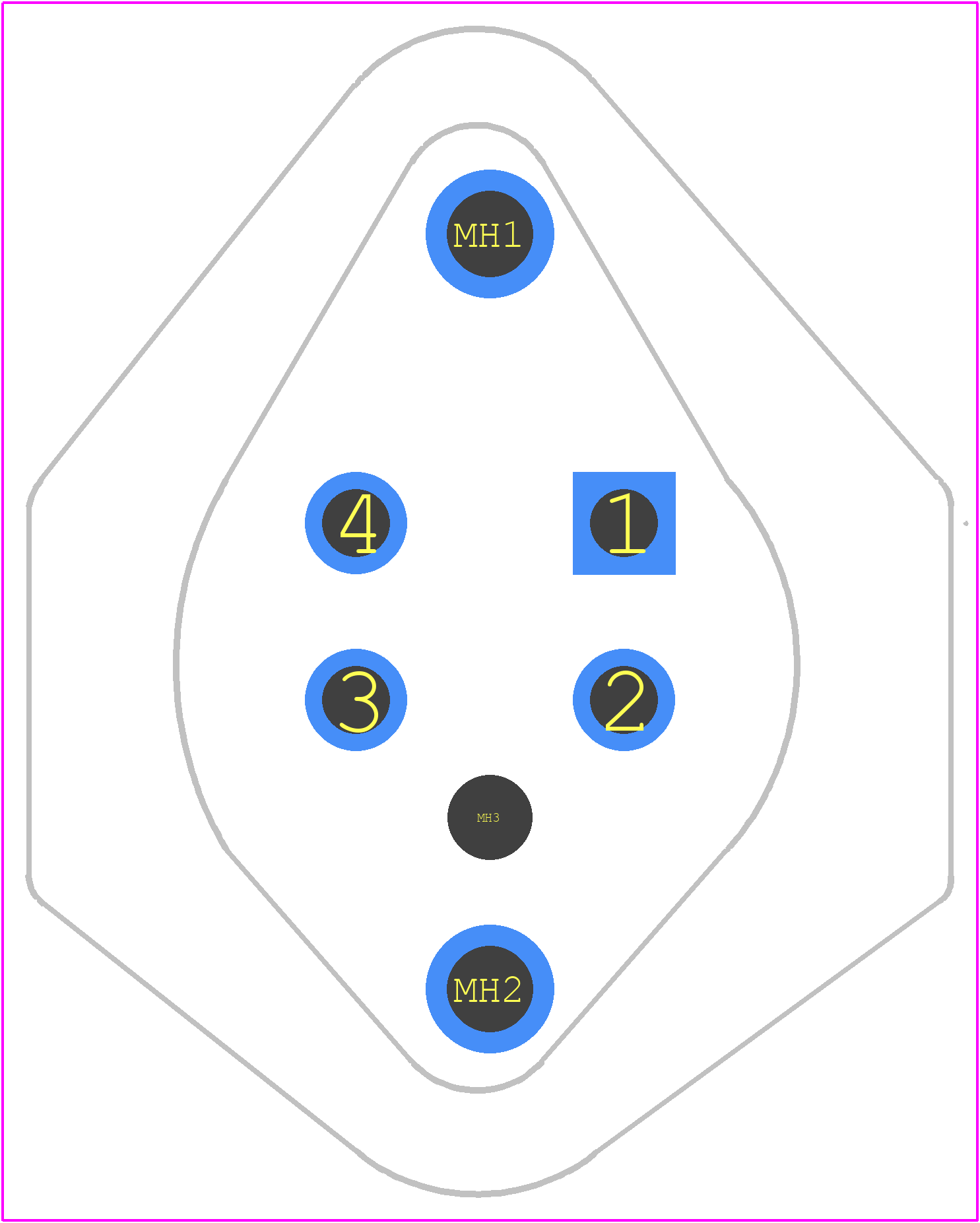 DTP10-4P - TE Connectivity PCB footprint - Other - Other - DTP10-4P-4