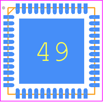 STSPIN948 - STMicroelectronics PCB footprint - Quad Flat No-Lead - Quad Flat No-Lead - VFQFPN 48 7x7x1.0 mm_2023-1