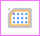 AW32812CSR - AWINIC PCB footprint - BGA - BGA - 1.340mm ×1.780mm ×0.575mm WLCSP-12