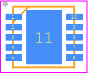 RT9297GQW - RICHTEK PCB footprint - Small Outline No-lead - Small Outline No-lead - RT9297-WDFN