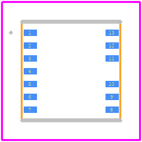 MP18871-A4BGLU-Z - Monolithic Power Systems (MPS) PCB footprint - Other - Other - LGA-13 (5mmx5mm)