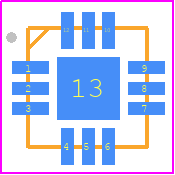 WP4L+ - Mini-Circuits PCB footprint - Quad Flat No-Lead - Quad Flat No-Lead - DQ1225(H=0.991mm)