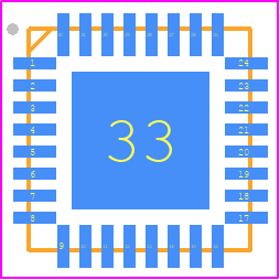 MAAP-011324-TR0500 - MACOM PCB footprint - Quad Flat No-Lead - Quad Flat No-Lead - 5 mm 32-lead AQFN