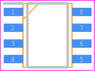 UC3842AD - onsemi PCB footprint - Small Outline Packages - Small Outline Packages - UC3842AD