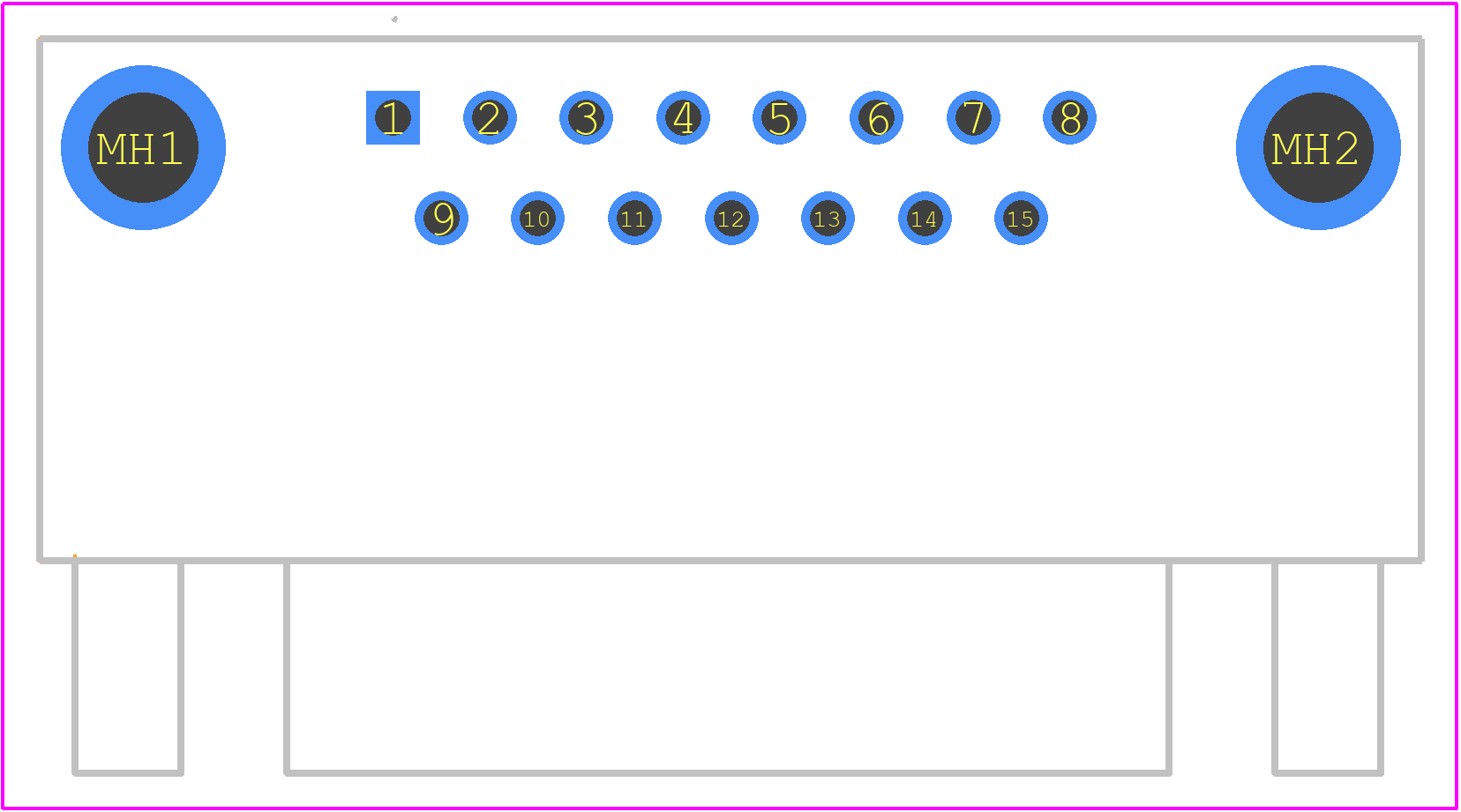09662236803 - HARTING PCB footprint - Other - Other - 09662236803-1