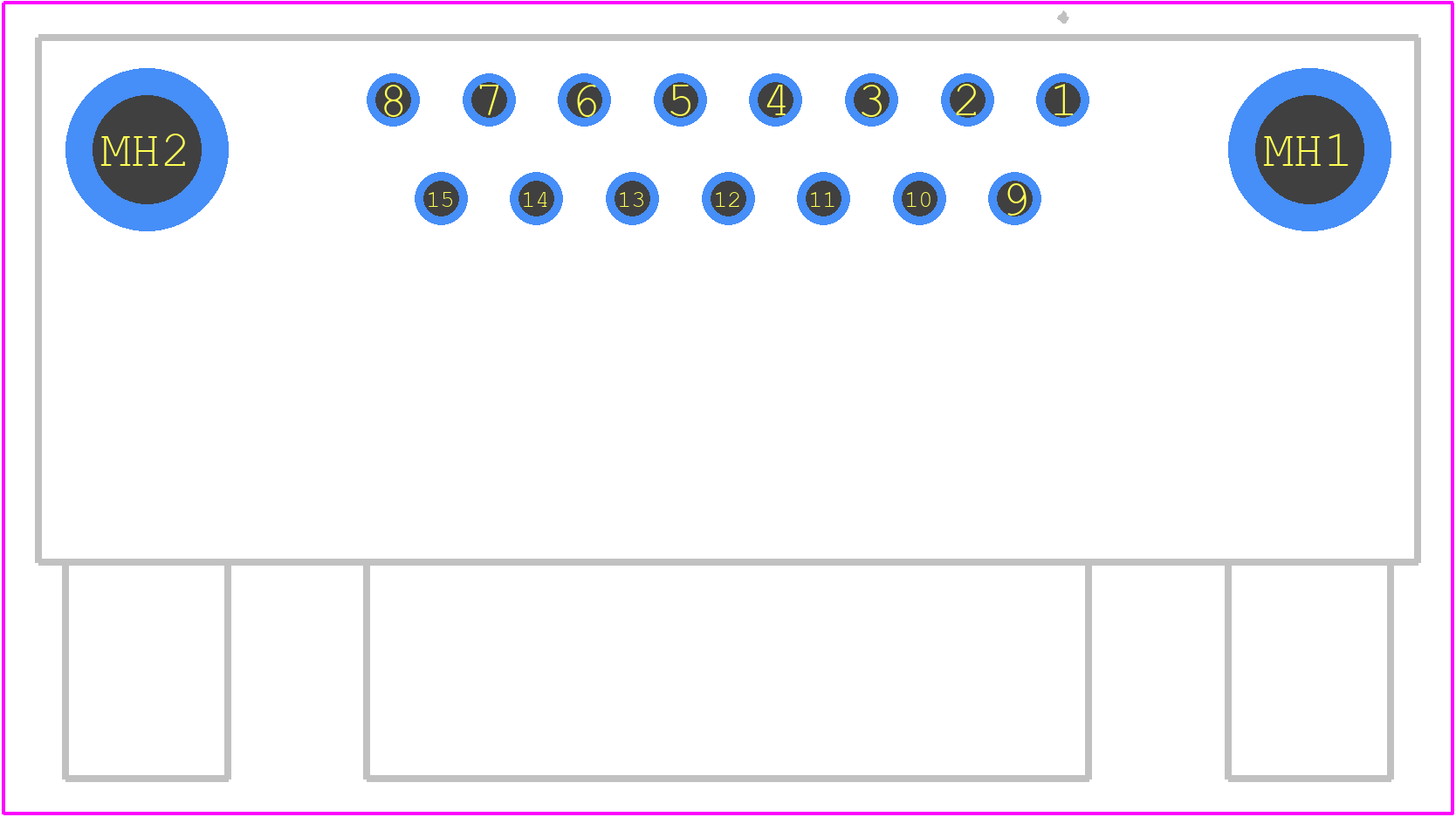 09662536613 - HARTING PCB footprint - Other - Other - 09662536613