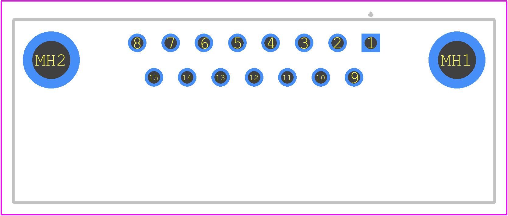 09662537612 - HARTING PCB footprint - Other - Other - 09662537612-1