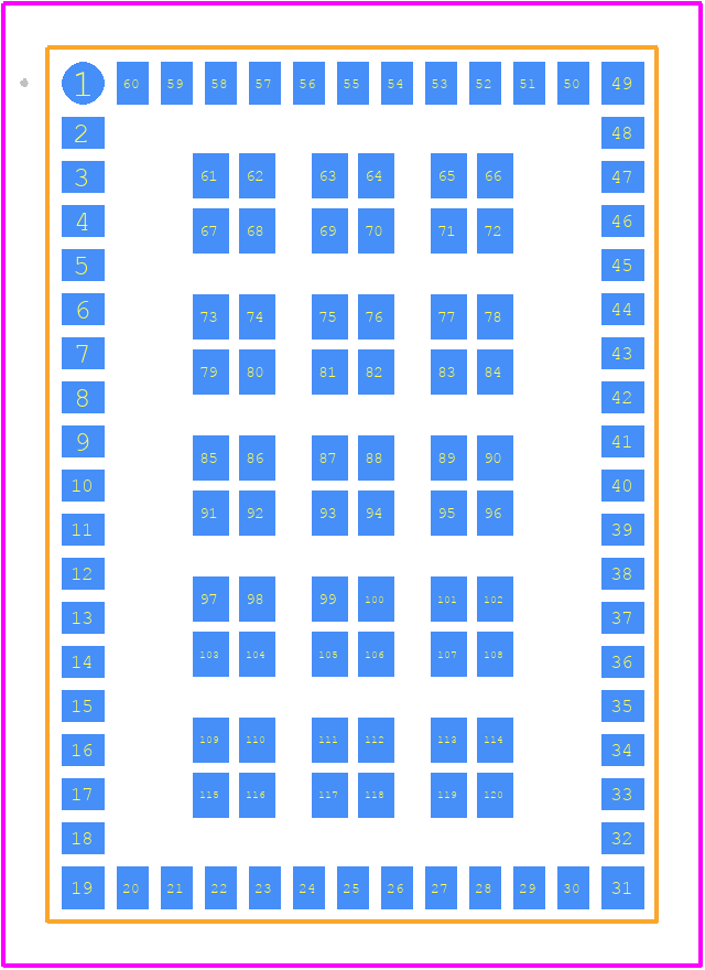 JODY-W263-00A - u-blox PCB footprint - Other - Other - JODY-W263-00A-4