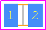 MLVHV0806V250 - Eaton PCB footprint - Varistors Chip - Varistors Chip - MLVHV0806..