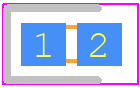 298D105X9016M2T - Vishay PCB footprint - Capacitor Chip Polarised - Capacitor Chip Polarised - case code m