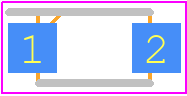 SMF70A - LITTELFUSE PCB footprint - Small Outline Diode Flat Lead - Small Outline Diode Flat Lead - SMF70A-9