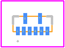 RCLAMP3655P - SEMTECH PCB footprint - Other - Other - RClamp3655P