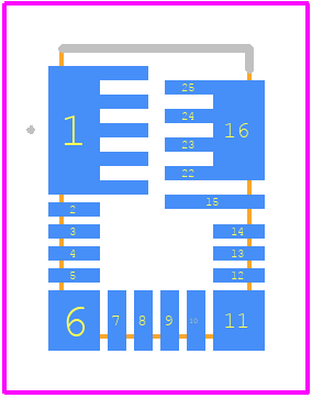MAX20810AFE+ - Analog Devices PCB footprint - Other - Other - F164A6F+2