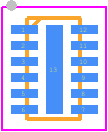 EClamp2506K - SEMTECH PCB footprint - Small Outline No-lead - Small Outline No-lead - SLP2513P12