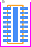 EClamp2510K - SEMTECH PCB footprint - Small Outline No-lead - Small Outline No-lead - 16-Pin SON