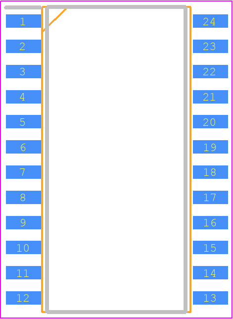 SC1185A - SEMTECH PCB footprint - Small Outline Packages - Small Outline Packages - SO - 24