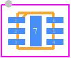 uClamp0505T - SEMTECH PCB footprint - Small Outline No-lead - Small Outline No-lead - SLP1313P6T