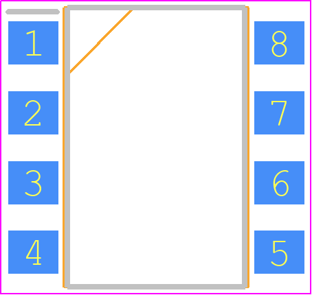 6N138-X009 - Vishay PCB footprint - Small Outline Packages - Small Outline Packages - 6N138-X009