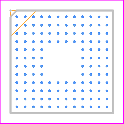 ET1100-0003 - TE Connectivity PCB footprint - BGA - BGA - ET1100-0003