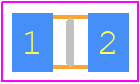 TNPW08051K00BHTA - Vishay PCB footprint - Resistor Chip - Resistor Chip - TNPW08051K00BHTAa