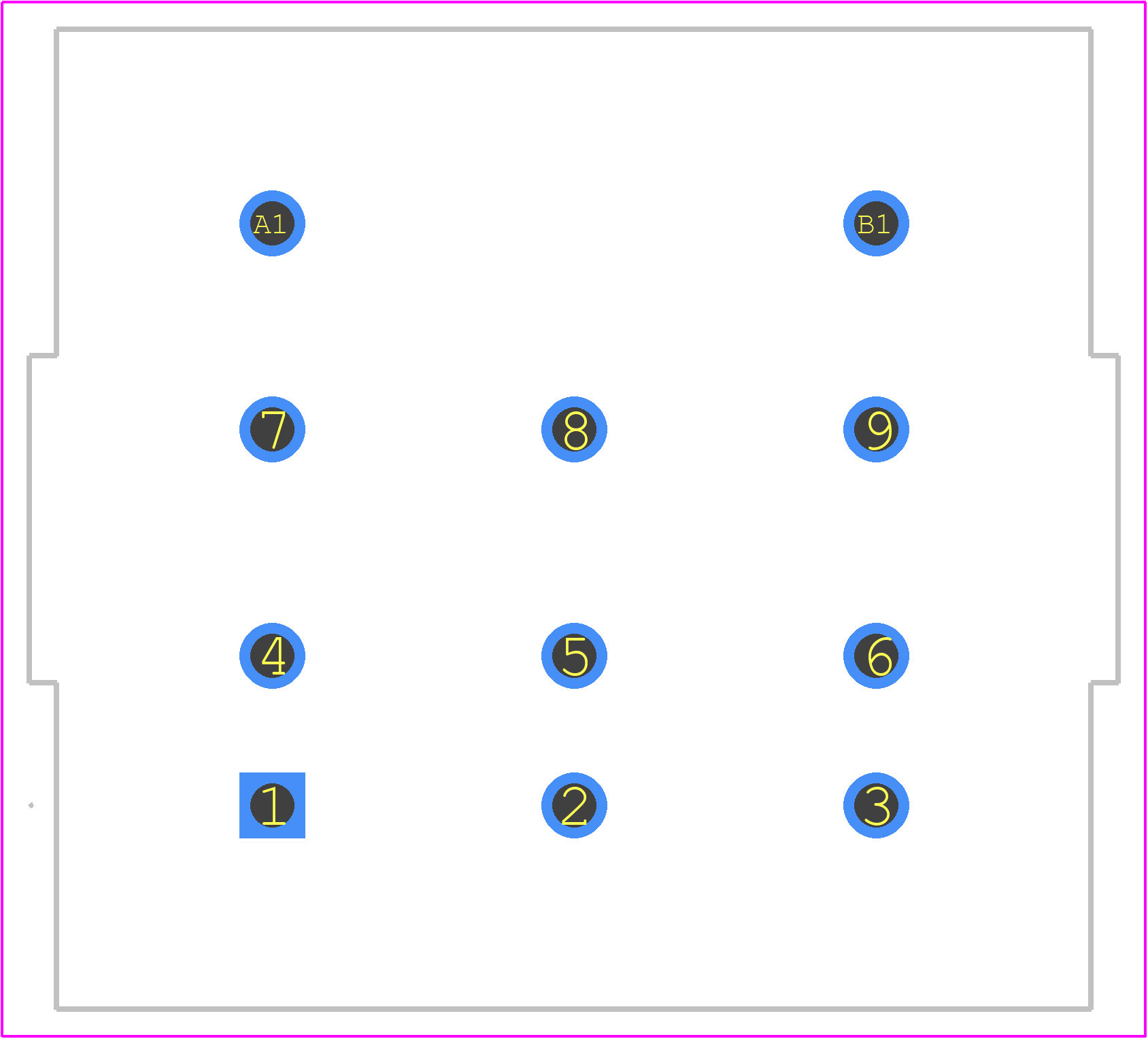 92.13SMA - FINDER PCB footprint - Other - Other - 92.13SMA-2