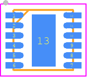 LM74721QDRRRQ1 - Texas Instruments PCB footprint - Small Outline No-lead - Small Outline No-lead - LM74721QDRRRQ1
