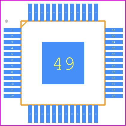 MFS2613AMDA0AD - NXP PCB footprint - Quad Flat Packages - Quad Flat Packages - SOT1571-6_2026