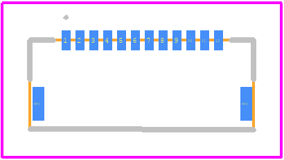 12FHSY-RSM1-GAN-TB (LF)(SN) - JST (JAPAN SOLDERLESS TERMINALS) PCB footprint - Other - Other - 12FHSY-RSM1-GAN-TB (LF)(SN)-1