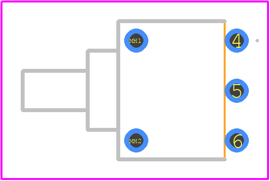 CFP2-1FC4-AW - Nidec Copal PCB footprint - Other - Other - CFP2-1FC4-AW-2