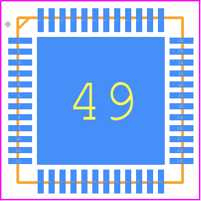 RTL8211FSI-VS-CG - Realtek PCB footprint - Quad Flat No-Lead - Quad Flat No-Lead - 48-Pin QFN