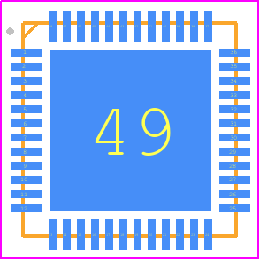 RTL8125BG-CG - Realtek PCB footprint - Quad Flat No-Lead - Quad Flat No-Lead - 48 QFN GREEss