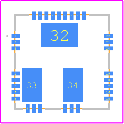 MASTERGAN1LTR - STMicroelectronics PCB footprint - Other - Other - QFN 9 x 9 x 1 mm, 31 leads, pitch 0.6 mm