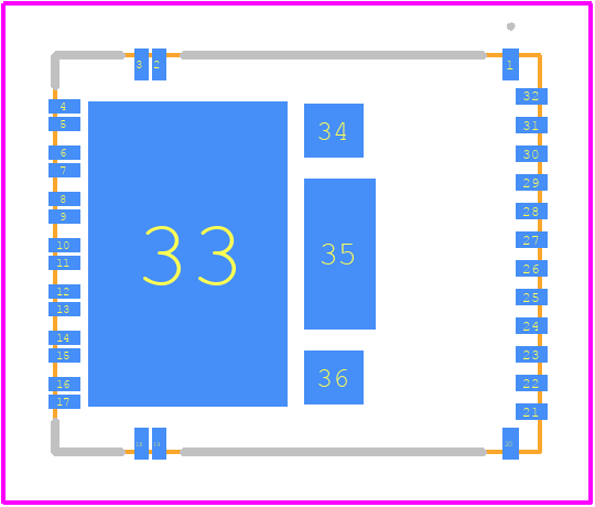 ISO808AQTR-1 - STMicroelectronics PCB footprint - Other - Other - TFQFPN32_H-1.05