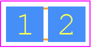 RQ73C2B76K8BTDF - TE Connectivity PCB footprint - Resistor Chip - Resistor Chip - 1206