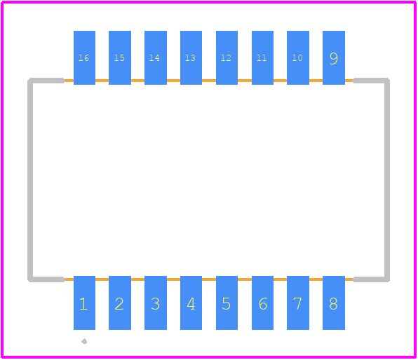 TG01-0506NRLTR - Halo Electronics PCB footprint - Other - Other - 16-Pin SOIC