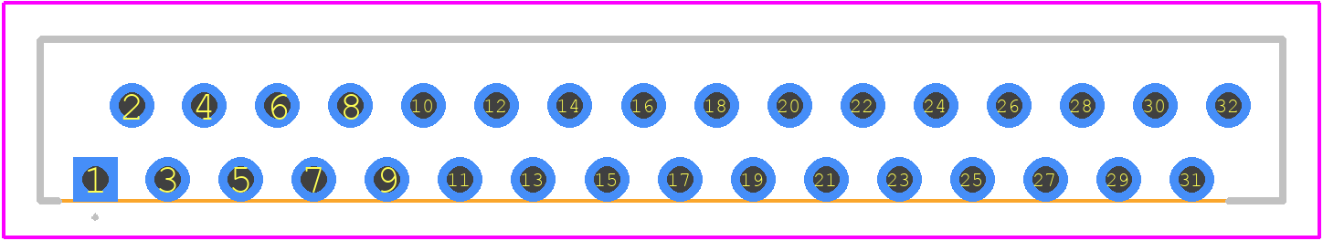 1.0-B-32PW - HDGC PCB footprint - Other - Other - 1.0-B-32PW-3